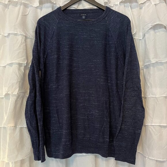 J Crew Navy Knit Sweater - Size Medium (Fits like a Small) - Picture 1 of 6